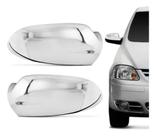 Par Aplique Cromado Retrovisor Fox 03/09 Spacefox 06/10 Crossfox 05/10 Lado Esquerdo e Direito