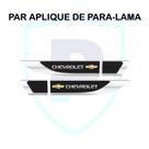Par Aplique De Paralama Chevrolet Logo Resinado Premium