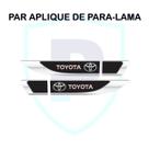 Par Aplique De Paralama Toyota Logo Resinado Premium