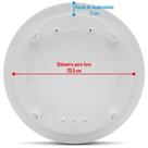 Par Arandela Redonda Teto Com Alto Falante Hurricane TRIAK 6" Polegadas - Som Ambiente Gesso Par Arandela Redonda Teto Com Alto Falante Hurricane TRIAK 6" Polegadas - Som Ambiente Gesso