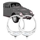 Par aro de plástico farol tremendão vw fusca 1963 até 1972 (cromado) Par aro de plástico farol tremendão vw fusca 1963 até 1972 (cromado)
