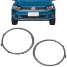 Par Aro Moldura Farol Milha Prata Fox 2015 2016 2017 2018 2019 2020 2021