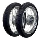 Par Aro Roda Cg Titan Fan 150 Es Ks Montada Com Pneus Vipal
