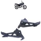 Par Bacalhau Suporte Pedaleira CG 160 Fan 2018 2019 2020 2021 2022 2023 Preto Acompanha Pedaleira