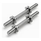 Par Barra Maciça 35cm Halteres Rosca Dumbell Academia