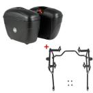 Par Baú E21 21L Givi + Suporte Baú Lateral Bajaj Dominar 400