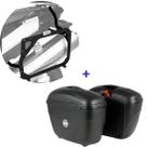 Par Baú E21 Givi + Suporte Baú Lateral Bmw F700gs 2017+ Scam Spto043