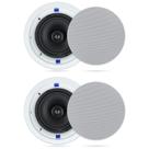 Par bidirecional de alto-falantes de teto Herdio HCS-818 de 6,5 polegadas e 320 W