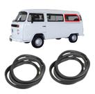 Par Borrachas Janela Fixa Kombi Carat 1997 A 2014 Uniflex