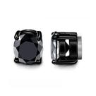 par Brinco De Pressão Imã Preto Black Zircônia masculino