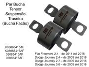 Par Bucha Tensor Suspensão Traseira (Bucha Facão) para Fiat Freemont, Dodge Jouney