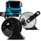 Par Buzina Automotiva Fiamm Eurocargo Kbc 99 2t Agudo Grave 12v Caracol 2 Terminais