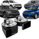 Par Buzina Tiguan 2010 a 2024 Am80sx H & L Conector Positivelist Agudo Grave 12v Caracol 2 Terminais