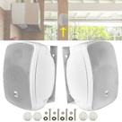 Par Caixa Acústica Passiva 6" Polegadas K6 Branca Kaz Audio Hurricane