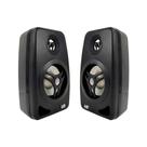 Par Caixa De Som Ambiente 4pol 70w 8r Preta Leson F108