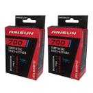 Par câmara de ar 700 x 18/25 bike speed Arisun bico fino 60 mm