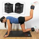 Par Caneleira Tornozeleira de Peso 4 kg WON Preto Fitness Academia Musculação Treino em Casa Parque