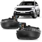 Par Capa Inferior Retrovisor T-Cross 2019 2020 C/Pisca C/Furo Luz Cortesia