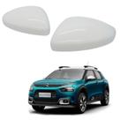 Par Capa Retrovisor Citroen C4 Cactus 2018 2019 2020 2021 2022 2023 2024 Branco Banquise Original