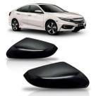 Par Capa Retrovisor Civic 2016 2017 2018 Preto Sem Furo