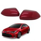 Par Capa Retrovisor Corolla 2020 2021 2022 2023 2024 2025 Vermelho Granada Original