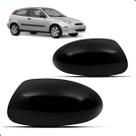Par Capa Retrovisor Focus 2000 A 2008 Preto Brilhante