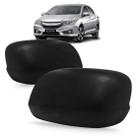 Par Capa Retrovisor Honda City 2014 2015 2016 Preto Novo