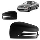 Par Capa Retrovisor Mercedes C180/200 2008 a 2014 Com Furo