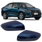 Par Capa Retrovisor Onix 2020 2021 2022 2023 2024 2025 Azul Seeker Sem Furo Sensor Original