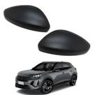Par Capa Retrovisor Peugeot 2008 2020 2021 2022 2023 2024 Preto Fosco Original