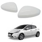 Par Capa Retrovisor Peugeot 208 2013 2014 2015 2016 2017 2018 2019 2020 2021 2022 2023 2024 Branco Banquise Original