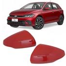 Par Capa Retrovisor Polo 2018 2019 2020 2021 2022 2023 2024 Vermelho Tornado Original