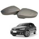 Par Capa Retrovisor Volkswagen Voyage 2013 2014 2015 2016 2017 2018 2019 2020 2021 2022 2023 Cinza Mojave