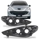 Par carcaca farol peugeot 207 2009 2010 2011 2012 2013