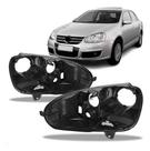Par Carcaça Farol Vw Jetta 2007 2008 2009 2010