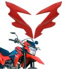 Par carenagem capa lateral farol bananinha honda nxr bros 160 vermelho 2022-2024 Par carenagem capa lateral farol bananinha honda nxr bros 160 vermelho 2022-2024