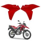Par Carenagem Lateral Aleta Guia Ar Aba Asa Tanque Vermelho Maceio Rally Honda Xre 300 2014 2015