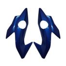 Par Carenagem Lateral Bananinha Moto CG Titan 160 Ano 2016 Até 2021 Flexível Resistente Cor Injetada Cor:Azul Metalico