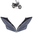 Par Carenagem Lateral Farol CG 150 Titan Flex 2012 Cinza Acabamento Liso