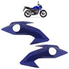 Par Carenagem Lateral Farol CG 160 Titan 2016 2017 2018 2019 2020 2021 Azul Twister Acabamento Liso