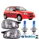 Par chevrolet corsa wind 1994 a 2000 cromado e super branca