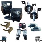 Par cilindro+trava+4 suportes trinco capo ford cargo novo