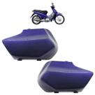 Par Cobertura Garfo C100 Biz 2000 Azul Metálico Acabamento Liso