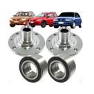 Par Cubo + Par Rolamento Dianteiro VW Gol G2 G3 G4 G5