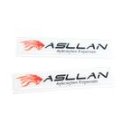Par de Adesivo Asllan Resinado Branco 12 x 2,5cm - Cód.10859 Par de Adesivo Asllan Resinado Branco 12 x 2,5cm - Cód.10859