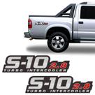 Par De Adesivo Lateral Chevrolet S10 2.8 Turbo Intercooler