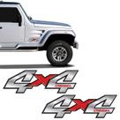 Par De Adesivos 4x4 Diesel Troller 2009/2011 Emblema Cromado