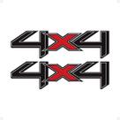 Par De Adesivos 4x4 Ranger 2024 Emblema Lateral - Genérico