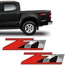 Par De Adesivos Chevrolet Z71 S10 Vermelho E Preto Lateral Par De Adesivos Chevrolet Z71 S10 Vermelho E Preto Lateral