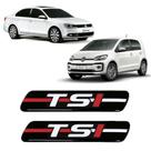 Par De Adesivos Emblema Coluna Tsi Vw Jetta Up Resinado